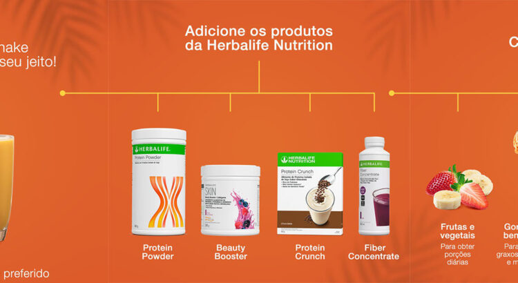 Adicione outros produtos da Herbalife Nutrition e condimentos ao seu shake e deixe-o muito mais gostoso.