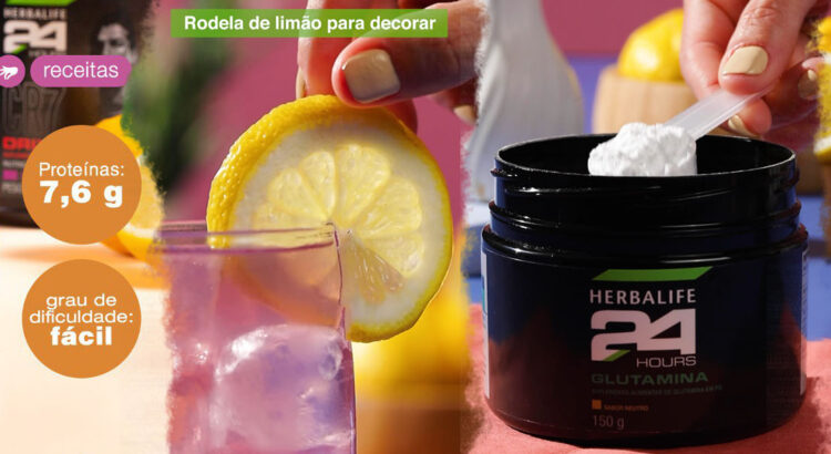 Com glutamina e eletrólitos, essa refrescante Limonada Fit hidratar, dá mais energia, recupera e protege a musculatura. Perfeita para tomas antes ou depois de um treino.