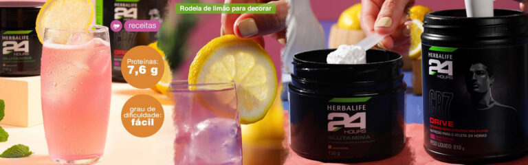Com glutamina e eletrólitos, essa refrescante Limonada Fit hidratar, dá mais energia, recupera e protege a musculatura. Perfeita para tomas antes ou depois de um treino.
